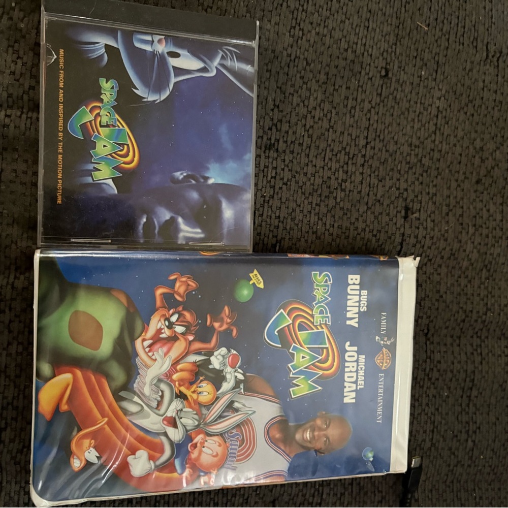 Space Jam VHS & CD Soundtrack - Blue Multicolor